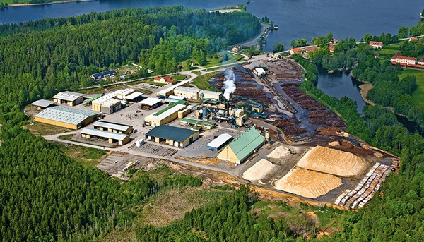 biomass pellet plant in sweden
