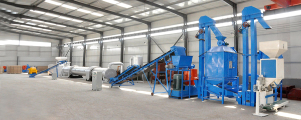 complete wood pellet production line