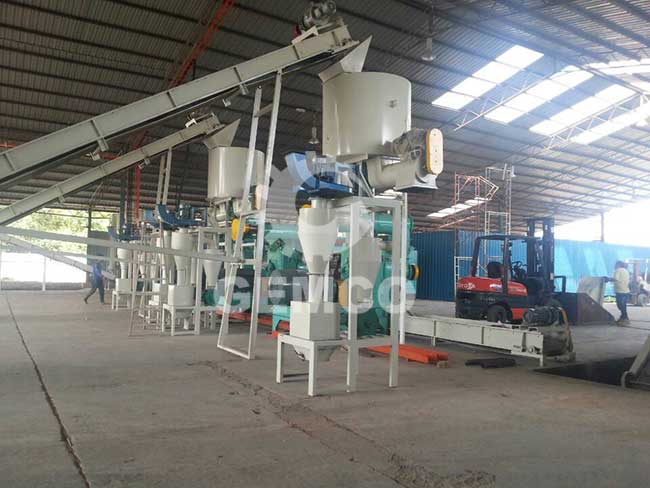 cooling system for pellet mill