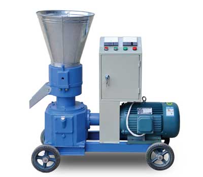 Electric motor pellet mill