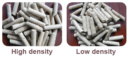 high density and low density wood pellets