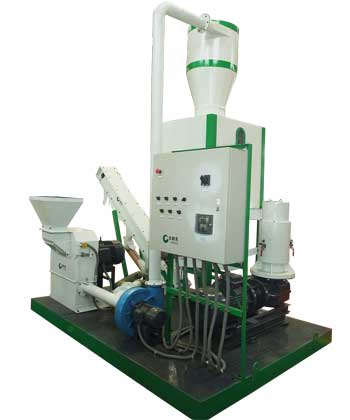 mobile wood pellet line