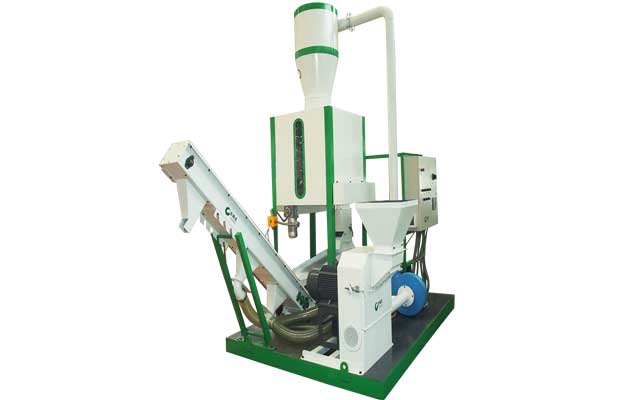 250-350kgh mobile pellet line