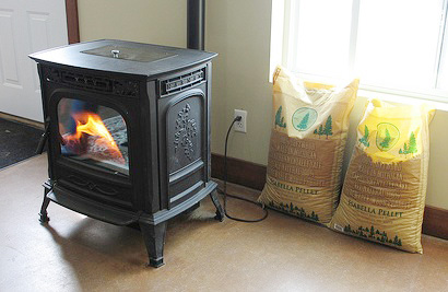 pellet burner stove