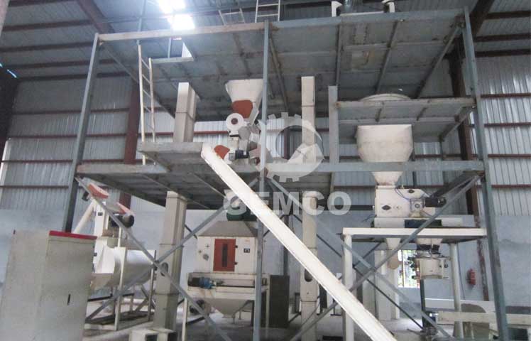 1ton/h rice husk pellet line bangladesh