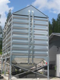 pellet storage silo