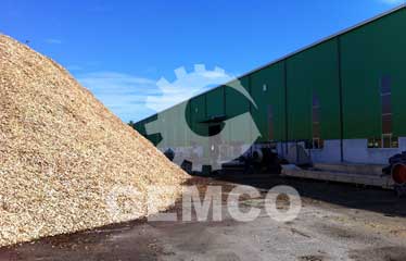 raw material for making wood pellets