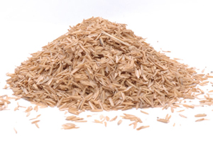 rice husk stack