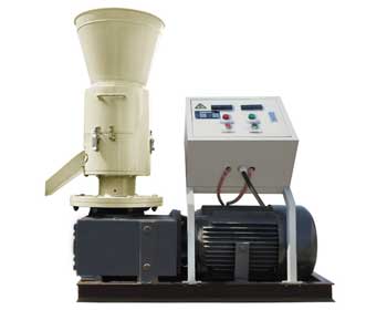 roller-turned electric pellet mill